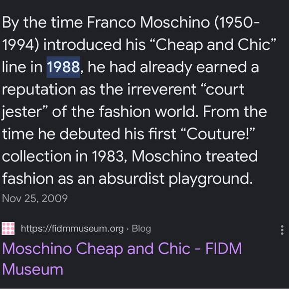 Moschino Cheap & Chic Black Satin Mini Cocktail Dress Sz 0/4 - Picture 5 of 11